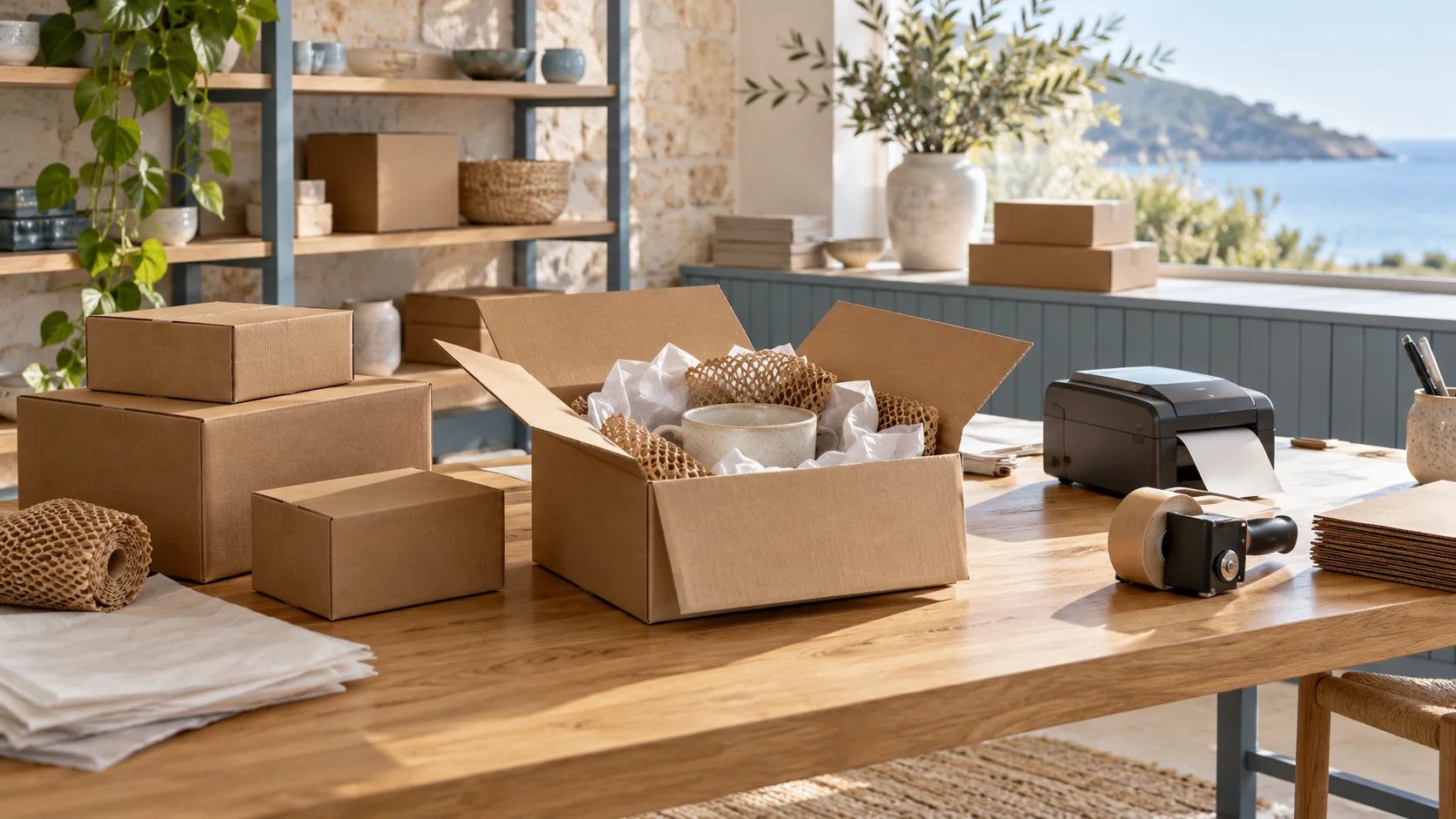 Illustrative packaging and order handling environment